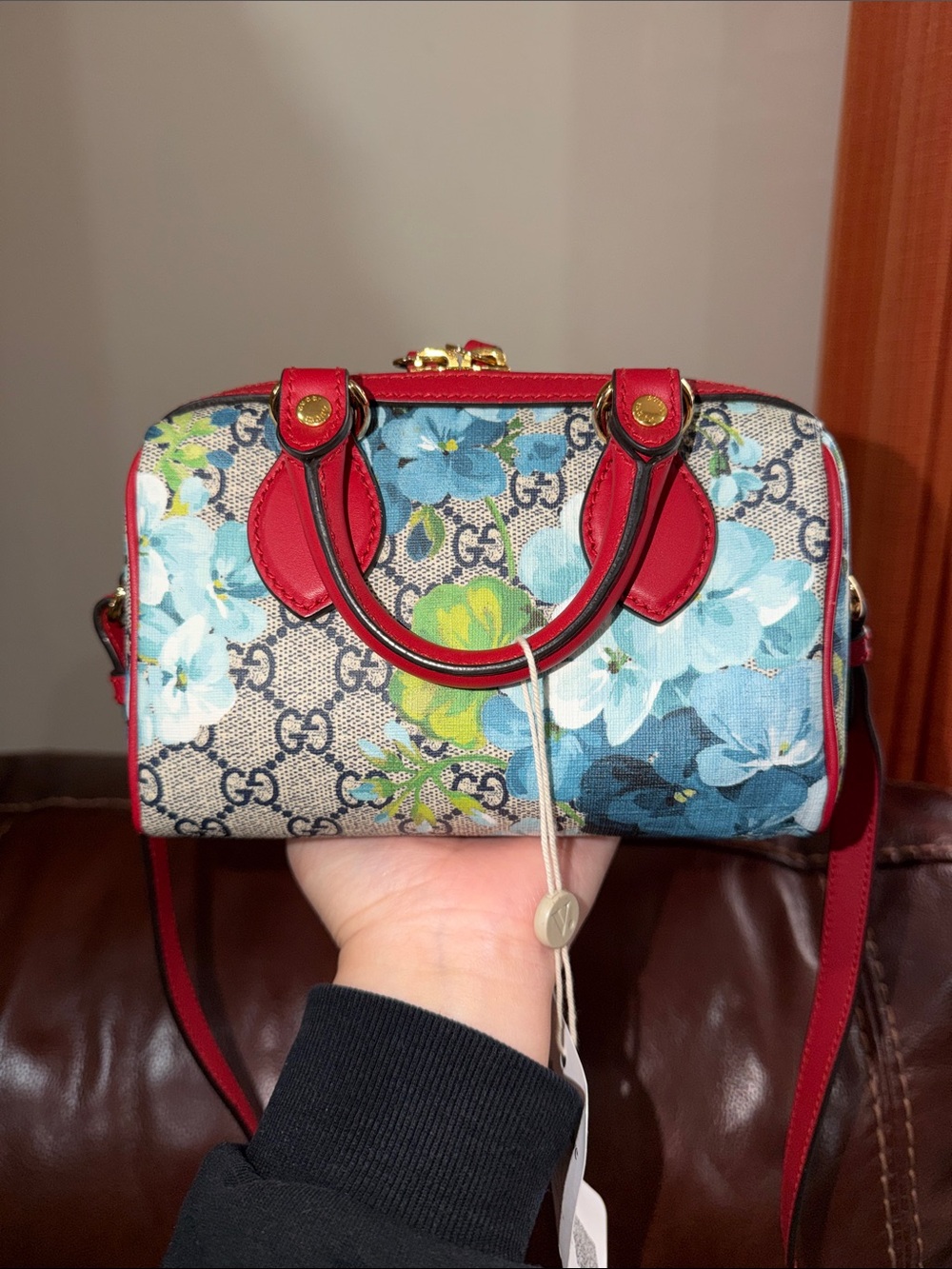 ‼️Authentic Gucci Floral Bloom Mini Boston Satchel Crossbody Bag - Picture 2 of 15